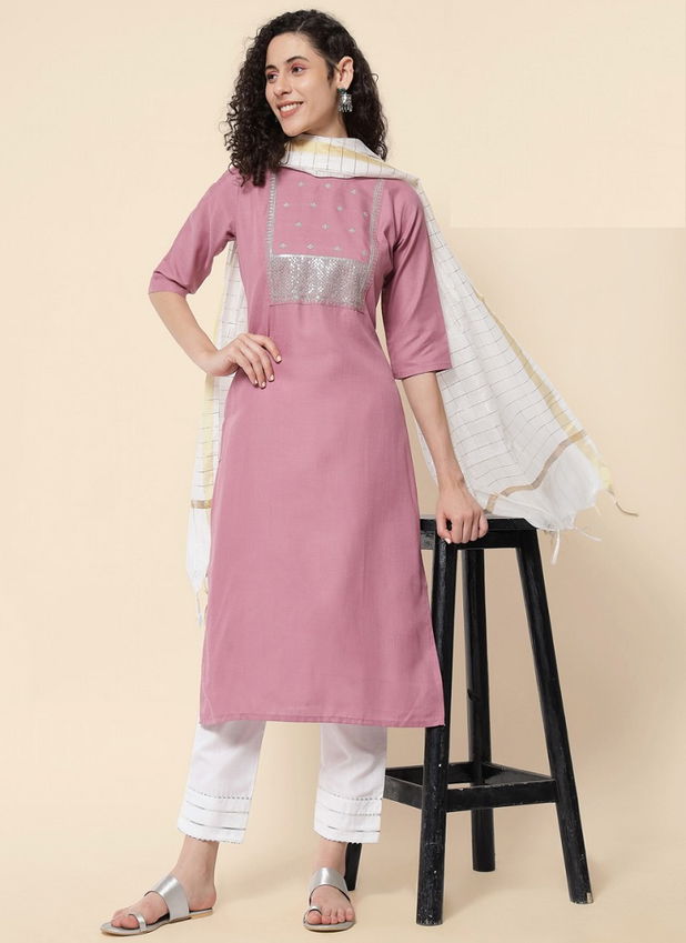 VredeVogel Meghana Cotton Fancy Ethnic Wear Ready Made Suit Collection